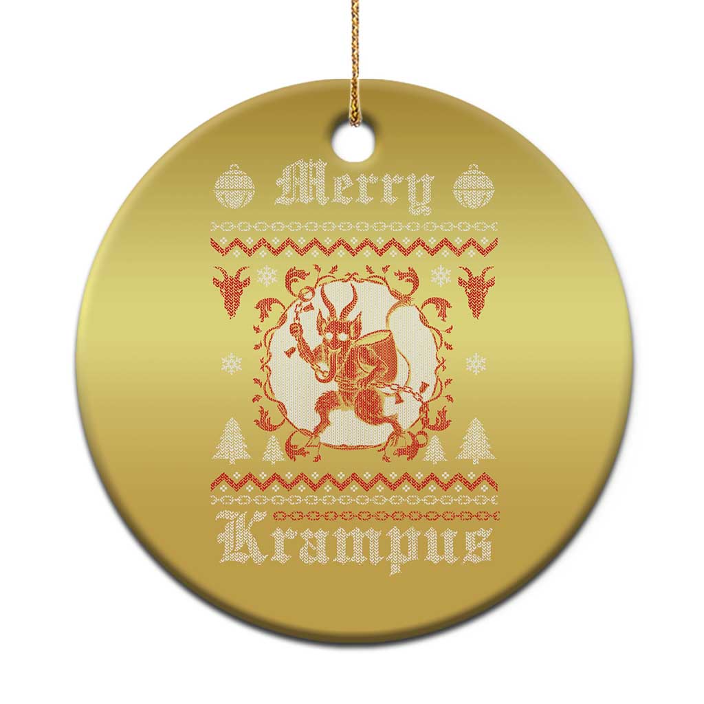 Merry Krampus Christmas Ornament Demon Horor Xmas - Wonder Print Shop