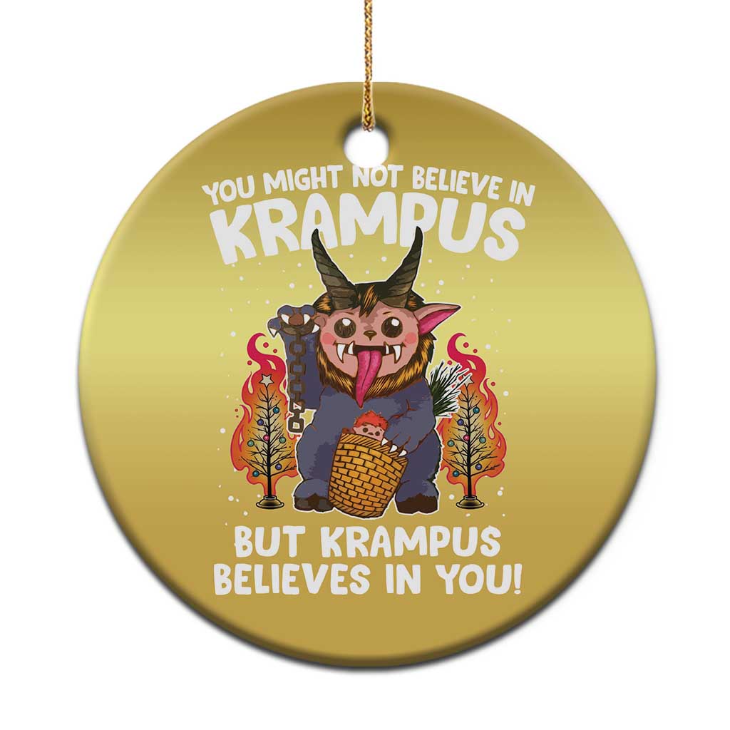 Cute Krampus Christmas Ornament Believes In You Germanic Christmas Demon Horror - Wonder Print Shop