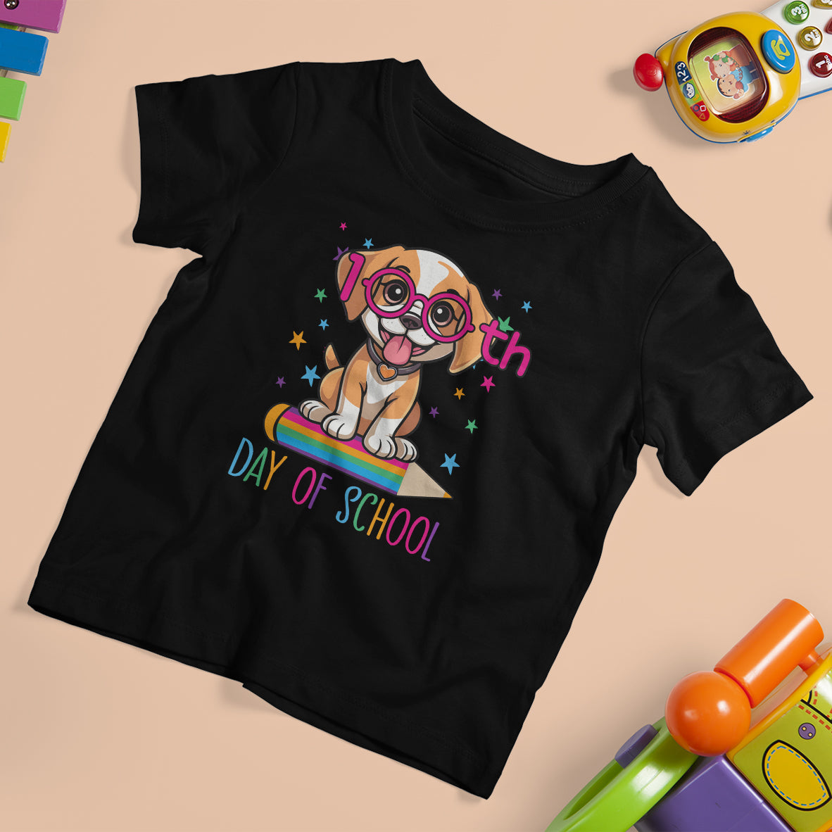 100th Day Of School Cute Dog Puppy T Shirt For Kid - Wonder Print Shop