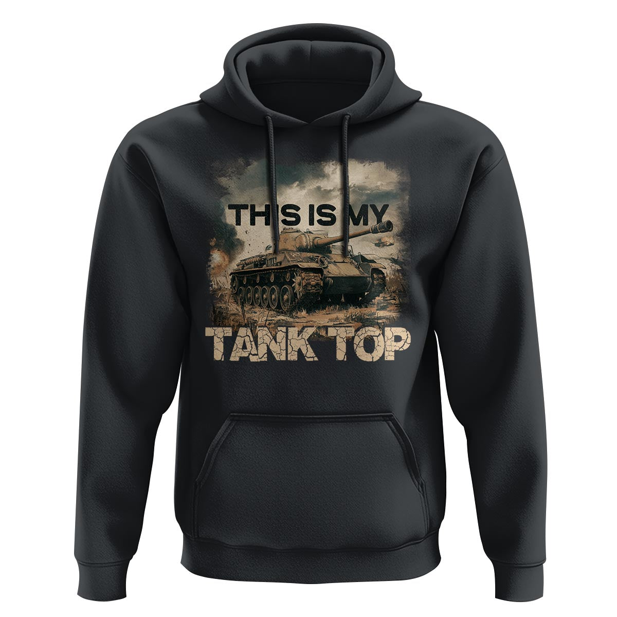 This Is My Tank Top Hoodie Funny Military Pun - Wonder Print Shop