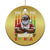 Merry Kwanzaa Christmas Ornament African American Santa Black Christmas - Wonder Print Shop