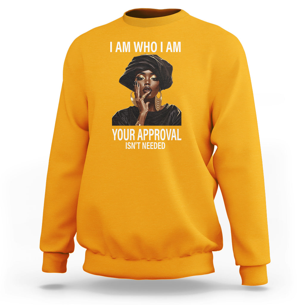 Gold yellow sweatshirt with quote graphic and portrait print on the front, crewneck long sleeves.