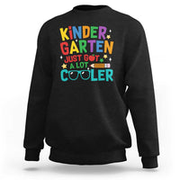 Kids sweatshirt in black with colorful “Kinder Garten” graphic front print