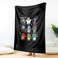 Halloween Cute Baby Pygmy Hippo Throw Blanket - Wonder Print Shop