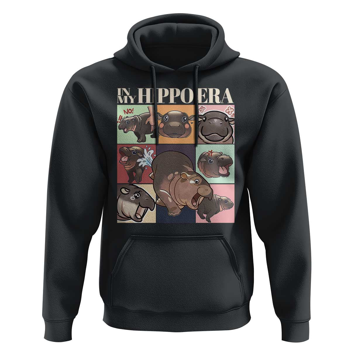 Cute Baby Pygmy Hippo Thailand Hoodie In My Hippo Era MooDeng Meme