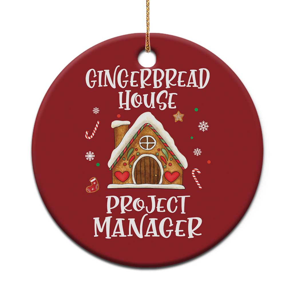 Xmas Baking Christmas Ornament Gingerbread House Project manager Decorating - Wonder Print Shop