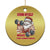 Xmas Santa Gymer Christmas Ornament Civing Muscles Santa Weightlifting - Wonder Print Shop