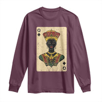 African Queen Card Black Pride Long Sleeve Shirt