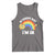 LGBT Cat Lover Tank Top Sound Gay I'm In Funny Rainbow Cat