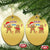 Funny Xmas Dirty Gingerbread Christmas Ornament Shut Up Gingerbread Just Broken Feet - Wonder Print Shop