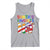 Funny Christmas LGBT Tank Top Santas Favorite Ho Rainbow