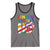 Funny Christmas LGBT Tank Top Santas Favorite Ho Rainbow