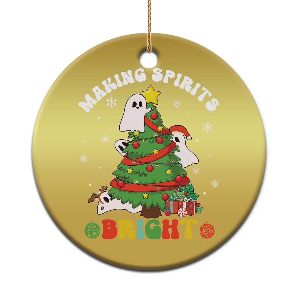 Gothic Xmas Christmas Ornament Making Spirits Bright Cute Ghost Christmas Tree - Wonder Print Shop