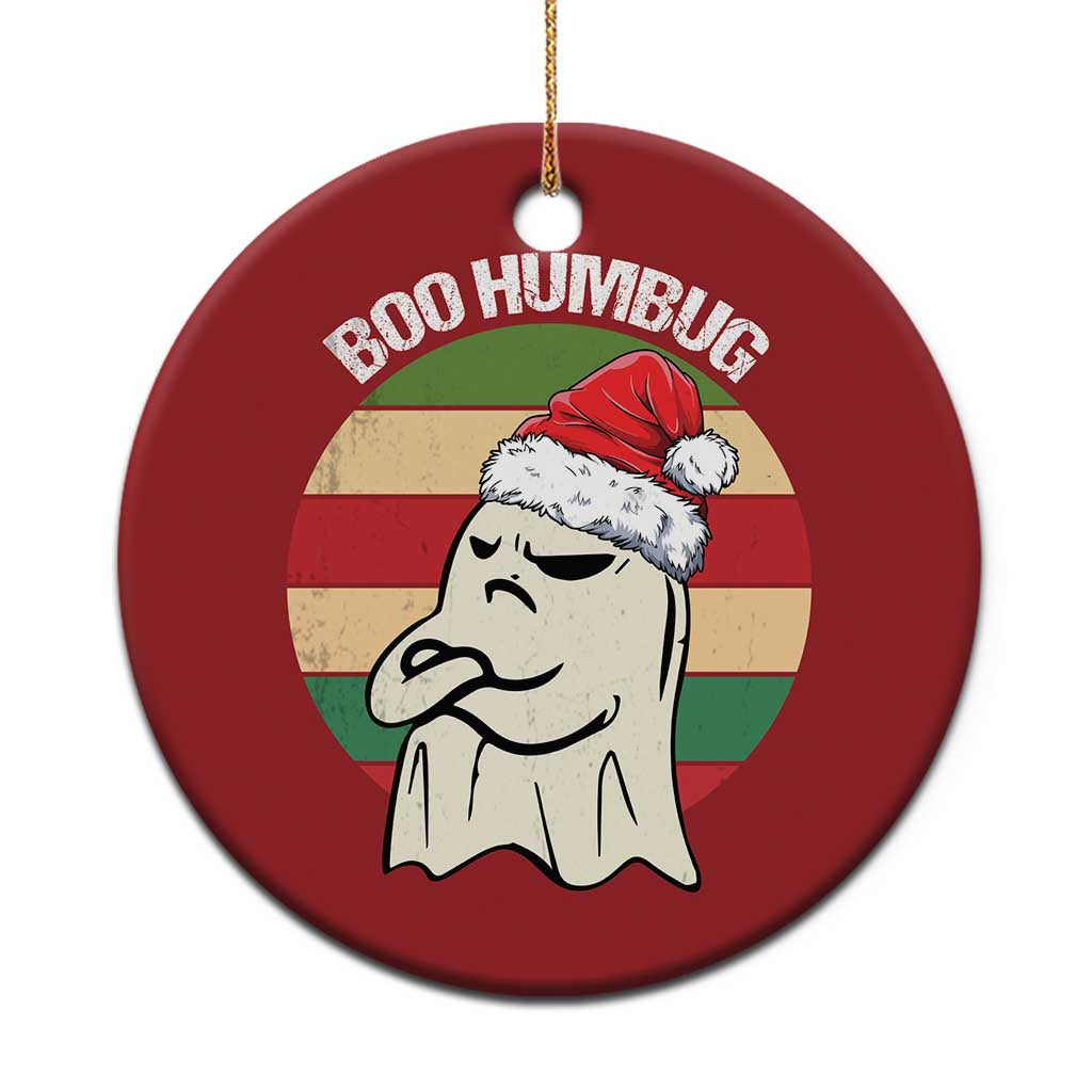 Gothic Xmas Christmas Ornament Boo Humbug Santa Ghost - Wonder Print Shop