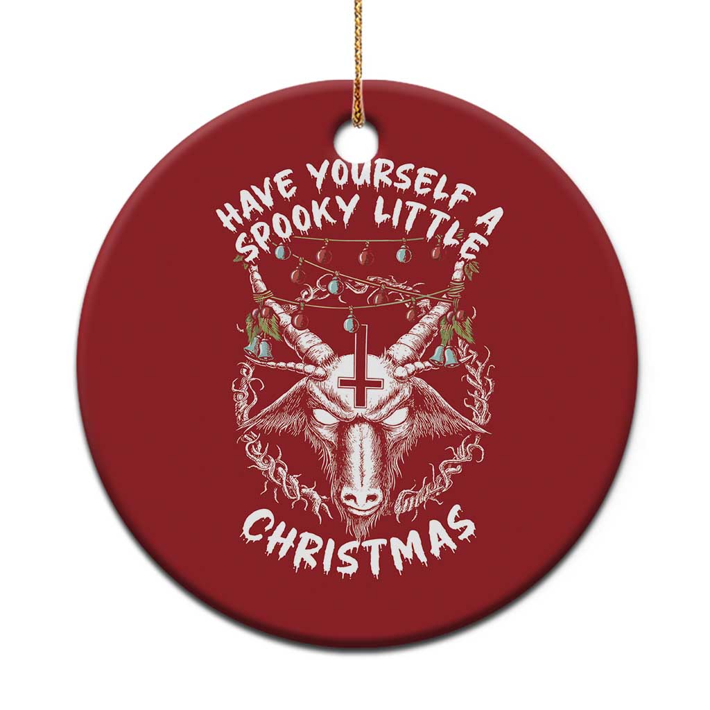 Gothic Xmas Christmas Ornament Have Yourself A Scary Little Christmas Satan Pentagram - Wonder Print Shop