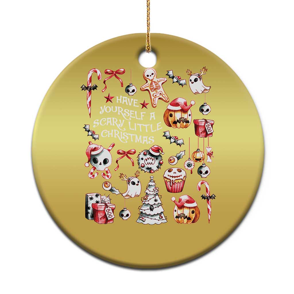 Gothic Xmas Christmas Ornament Have Yourself A Scary Little Christmas - Wonder Print Shop