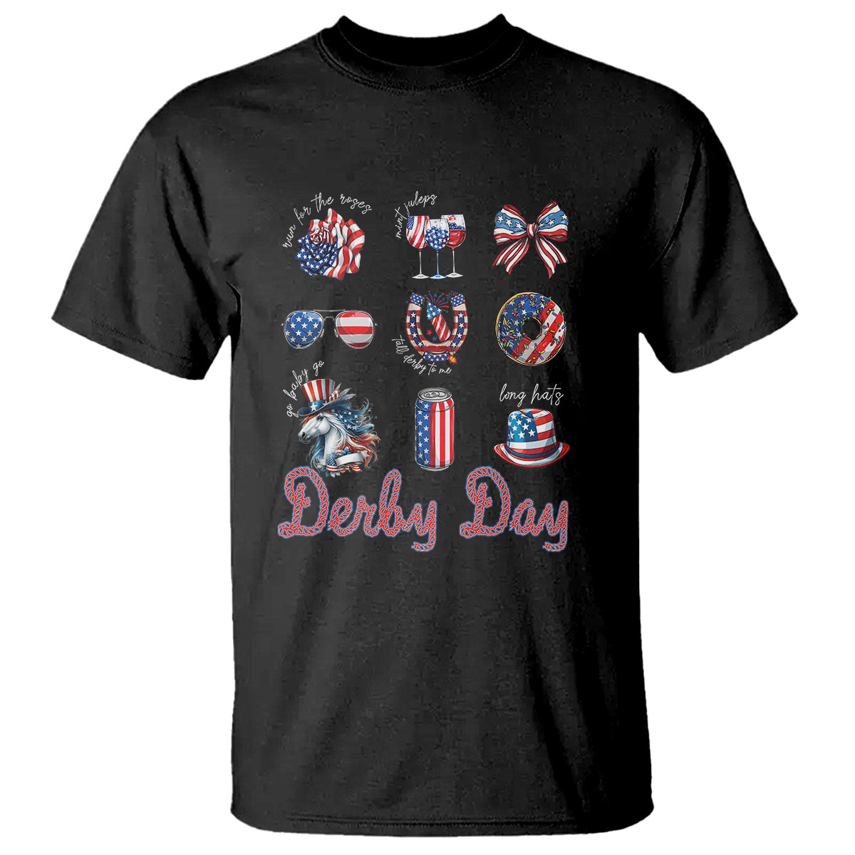 American Derby Day Horse Racing T Shirt - Wonder Print Shop