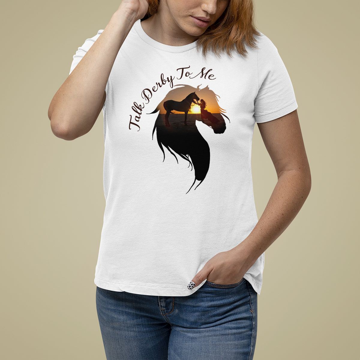 Funny Horse Racing T Shirt For Women Talk Derby To Me Girl Woman Horse Lover - Wonder Print Shop