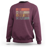 Truck Driver Sweatshirt Eat Sleep Drop Load Repeat