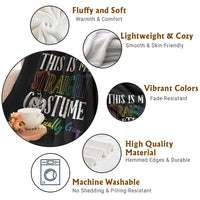 Funny Halloween LGBT Throw Blanket This Is My Straight Costume - Wonder Print Shop