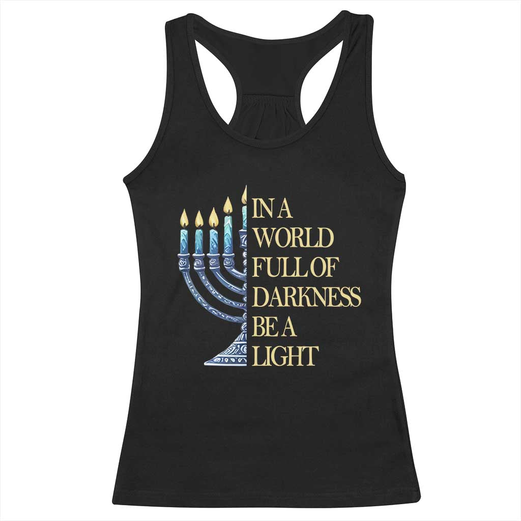 Be A Light Hanukkah Racerback Tank Top