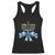 Hanukkah Menorah Jewish Coquette Bow Racerback Tank Top