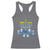 Hanukkah Menorah Jewish Coquette Bow Racerback Tank Top