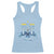 Hanukkah Menorah Jewish Coquette Bow Racerback Tank Top