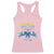 Hanukkah Menorah Jewish Coquette Bow Racerback Tank Top