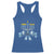 Hanukkah Menorah Jewish Coquette Bow Racerback Tank Top