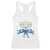 Hanukkah Menorah Jewish Coquette Bow Racerback Tank Top