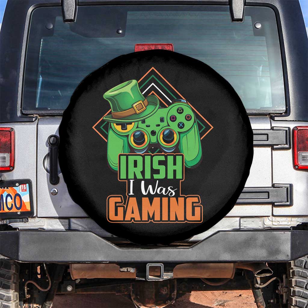 St Patrick's Day Spare Tire Cover Irish I Was Gaming Funny Lucky Shamrocks Gamer