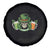 St Patrick's Day Spare Tire Cover Irish Beer Funny Skeleton Drinking