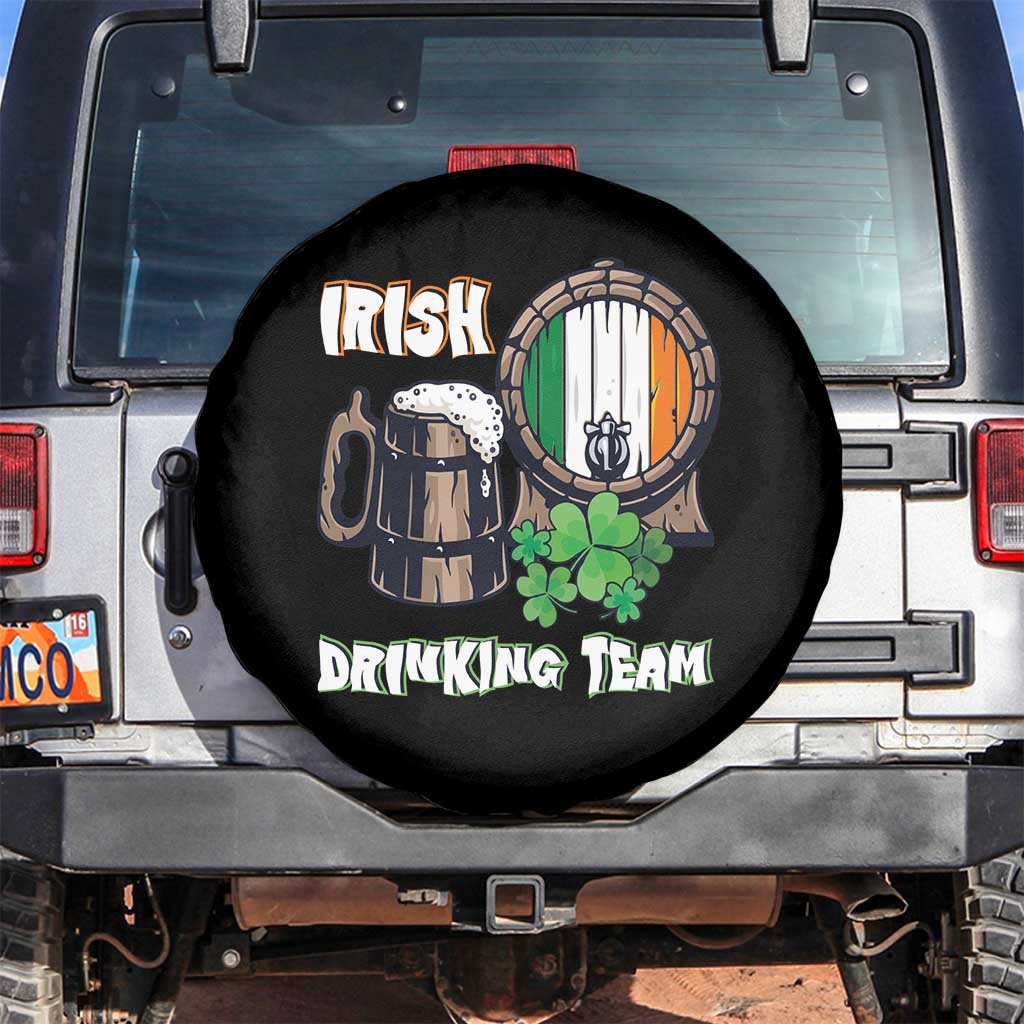 St Patrick's Day Spare Tire Cover Beer Drinking Team Ireland Flag