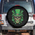 St Patrick's Day Spare Tire Cover Irish Sugar Skull Lucky Shamrocks Hat