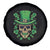 St Patrick's Day Spare Tire Cover Irish Sugar Skull Lucky Shamrocks Hat