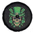 St Patrick's Day Spare Tire Cover Irish Sugar Skull Lucky Shamrocks Hat