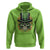 St. Patrick's Day Hoodie Irish Sugar Skull Lucky Hat Shamrocks - Wonder Print Shop