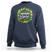 St. Patrick's Day sweatshirt, navy blue, crewneck, long sleeves, front graphic print