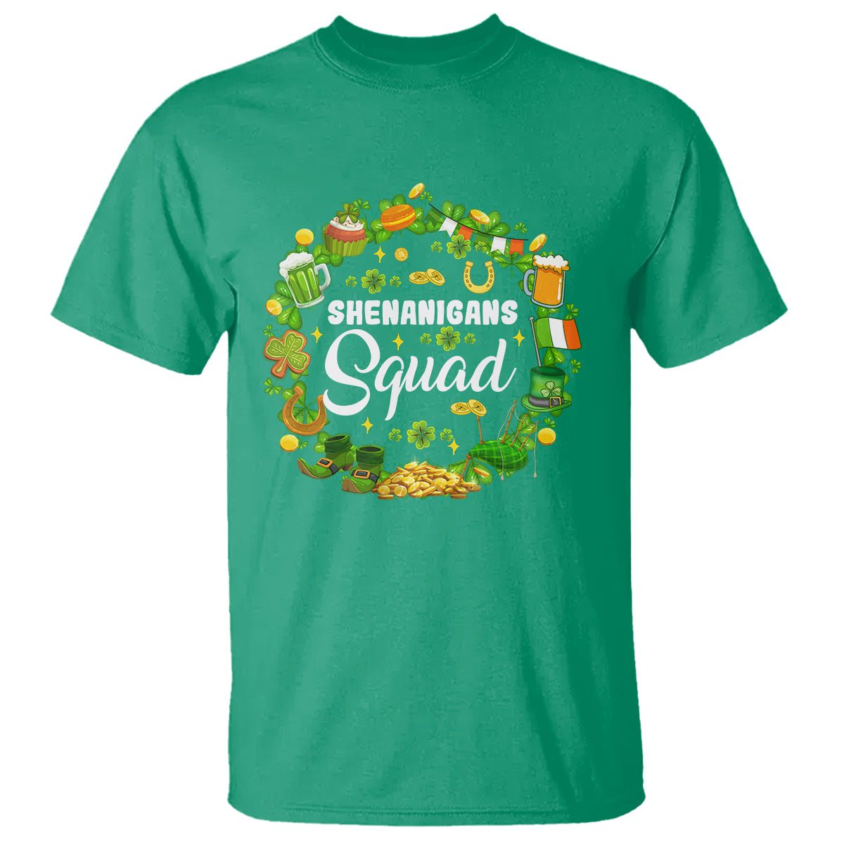 St. Patrick's Day T Shirt Shenanigans Squad Funny Matching Group - Wonder Print Shop