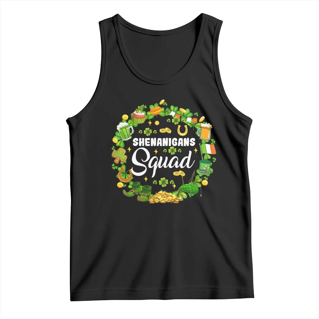 Funny St Patrick's Day Tank Top Shenanigans Squad Matching Group