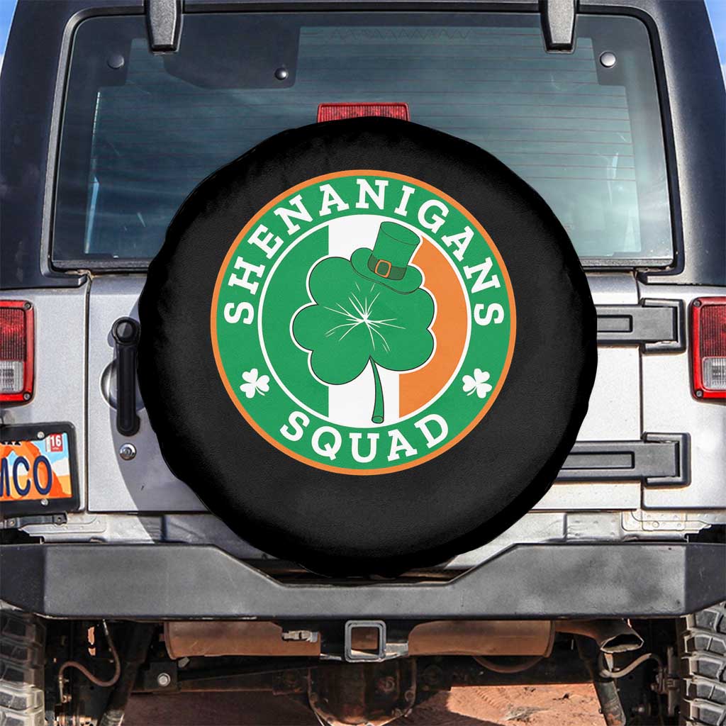 St Patrick's Day Spare Tire Cover Shenanigans Squad Funny Matching Group