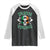 St Patrick's Day Raglan Shirt Irish Viking Skull Lucky Shamrocks Ireland Flag