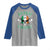 St Patrick's Day Raglan Shirt Irish Viking Skull Lucky Shamrocks Ireland Flag