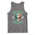 St Patrick's Day Tank Top Irish Viking Skull Lucky Shamrocks Ireland Flag