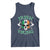 St Patrick's Day Tank Top Irish Viking Skull Lucky Shamrocks Ireland Flag