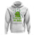 St. Patrick's Day Hoodie Kiss Me I'm Irish Cute Dinosaur - Wonder Print Shop