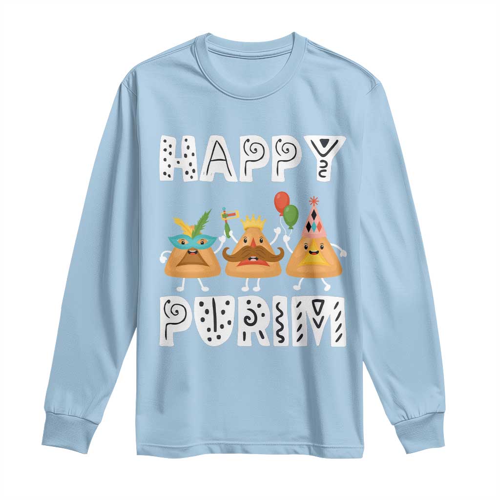 Happy Purim Funny Hamantash Long Sleeve Shirt