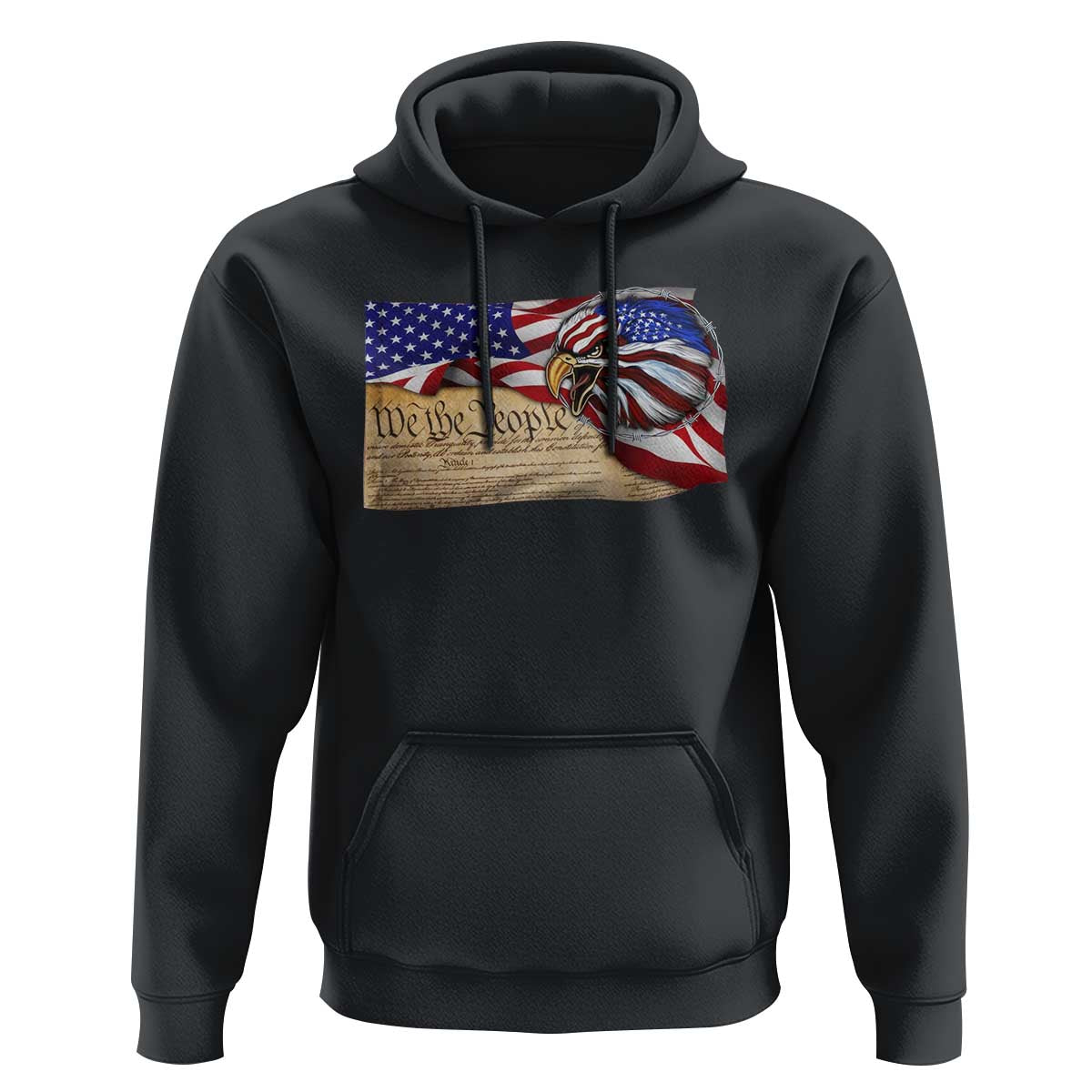 American Patriotic We The People Eagle Hoodie - Wonder Print Shop