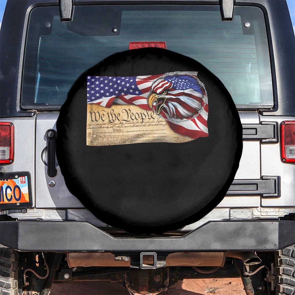 American Patriotic We The People Eagle Spare Tire Cover